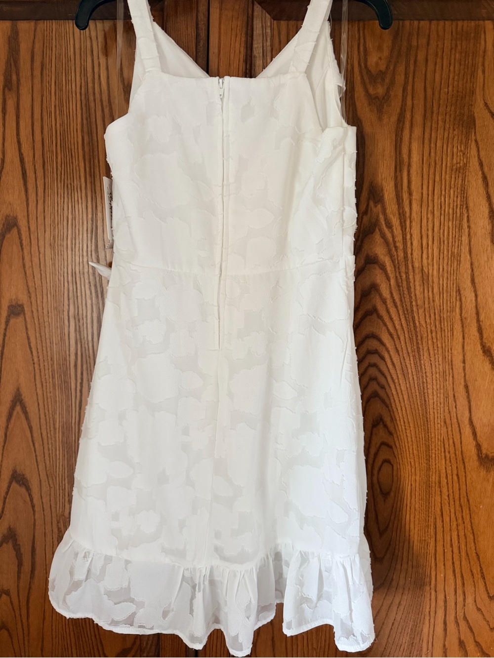White Ruffled Wrap-Front Sundress - Picture 3 of 3